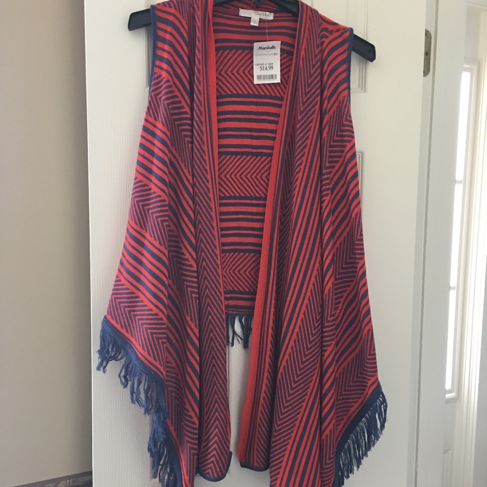 NWT Southwest Inspired Wrap Style Vest